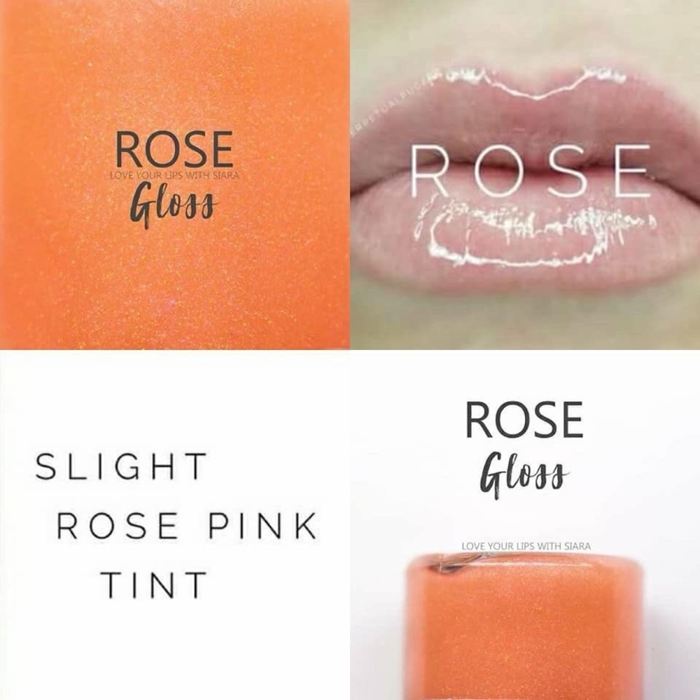 Lipsense by SeneGence Rose Lip Gloss full sized New Never opened